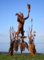 Preview: Garden Sculpture Pan shepherd god rusty